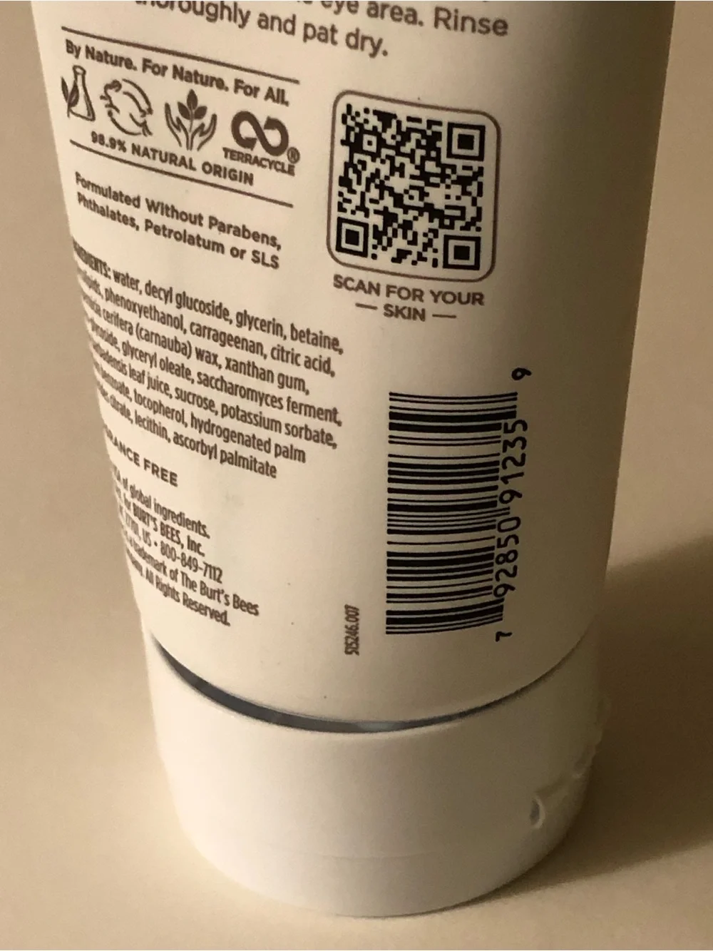 Burt's Bees Gentle Face Scrub with Aloe